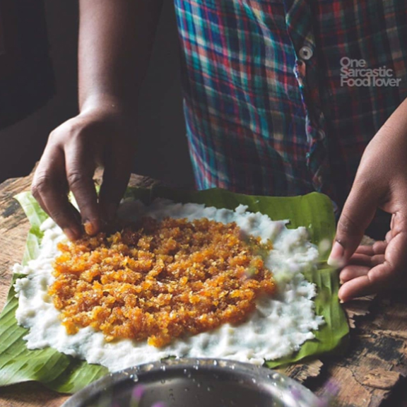 Ela Ada with Jaggery Filling